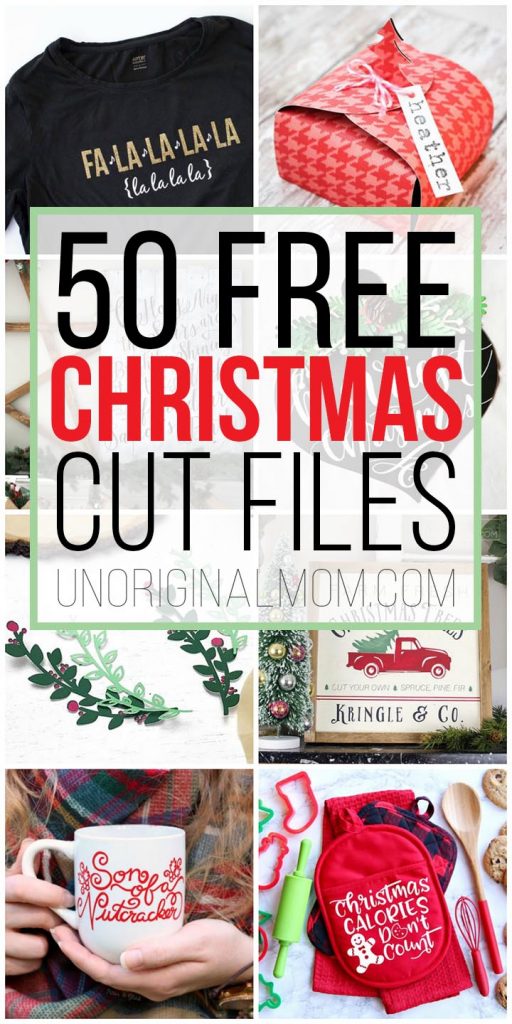 50 Free Christmas Cut Files for Silhouette and Cricut!