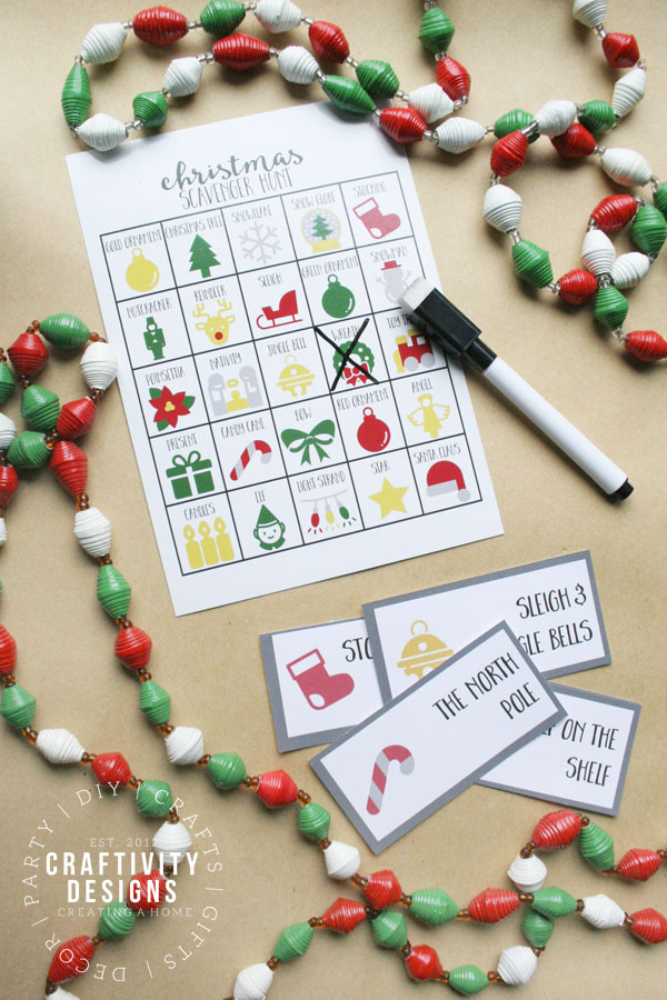 This free printable christmas charades game is an easy christmas game for christmas parties, or just to play at home with the family! #christmasgames #freeprintable #charades