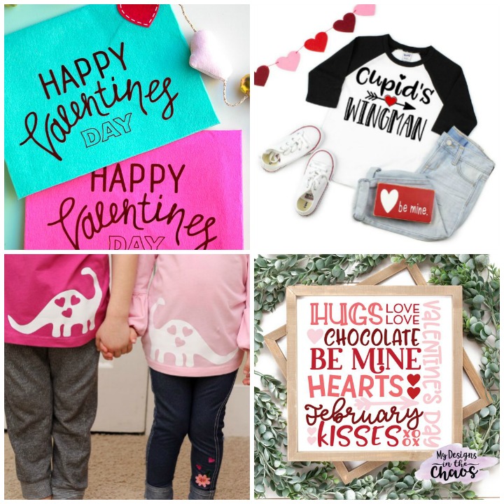 Get crafty with your Silhouette or Cricut and these adorable free cut files for Valentine's Day! #freecutfiles #svgs #silhouette #cricut