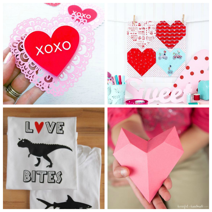 Get crafty with your Silhouette or Cricut and these adorable free cut files for Valentine's Day! #freecutfiles #svgs #silhouette #cricut