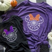 DIY Disney Halloween Shirt – Free Minnie Spider Web Cut File