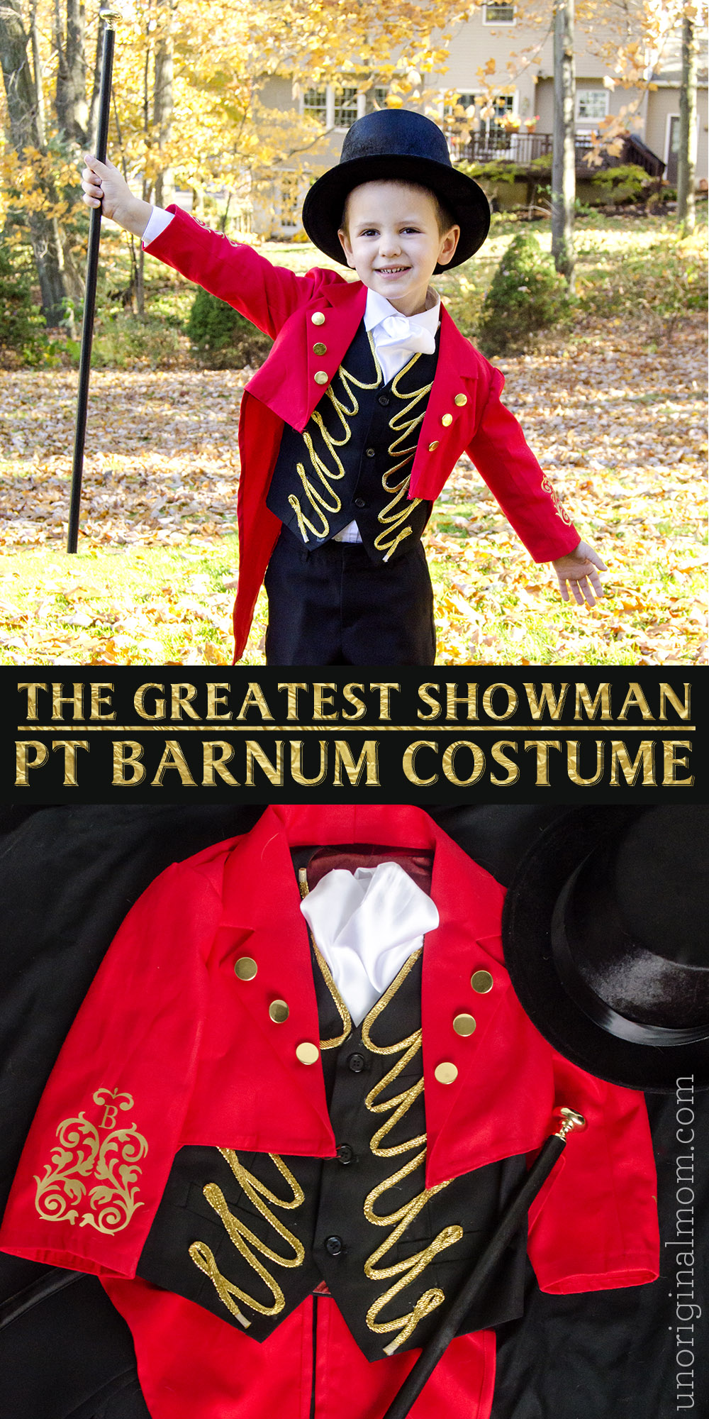 DIY Greatest Showman Costume: handmade PT Barnum costume with a pattern for the tailcoat!