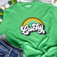FREE St. Patrick’s Day SVGs – “Lucky” Graphic Tee