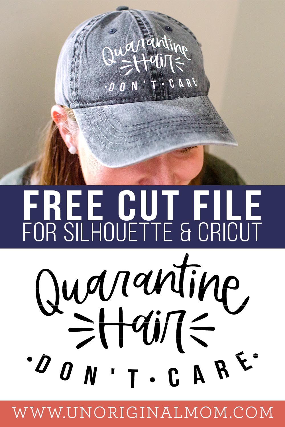 Quarantine Hair Don't Care SVG - free quarantine SVGs for Silhouette and Cricut!