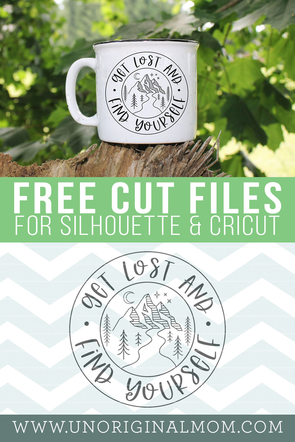 Get Lost and Find Yourself free SVG for Silhouette and Cricut, plus a collection of 13 more free camping SVGs!