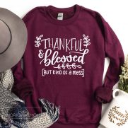 Free Thankful SVGs: Thankful & Blessed But Kind of a Mess