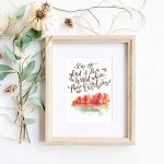 Free Printable Hand Lettered October Art