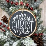 Free Ornament SVGs – Merry Christ-mas Cut File