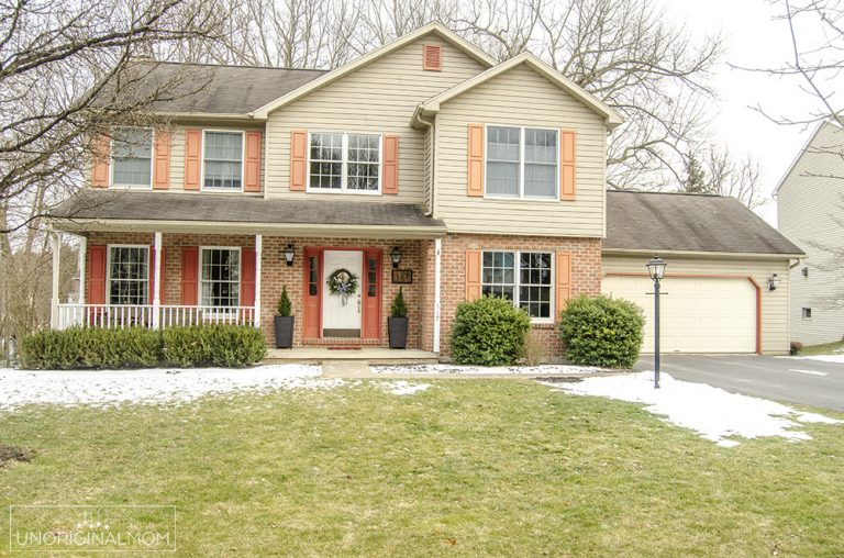90s Colonial Exterior Renovation AFTER UnOriginal Mom 90s Colonial Exterior Renovation AFTER UnOriginal Mom