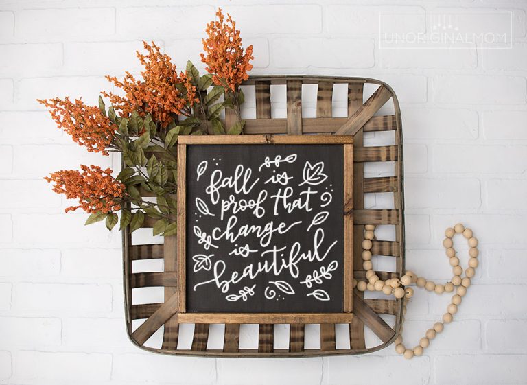 Free Fall Sign SVGs - Fall is Proof that Change is Beautiful