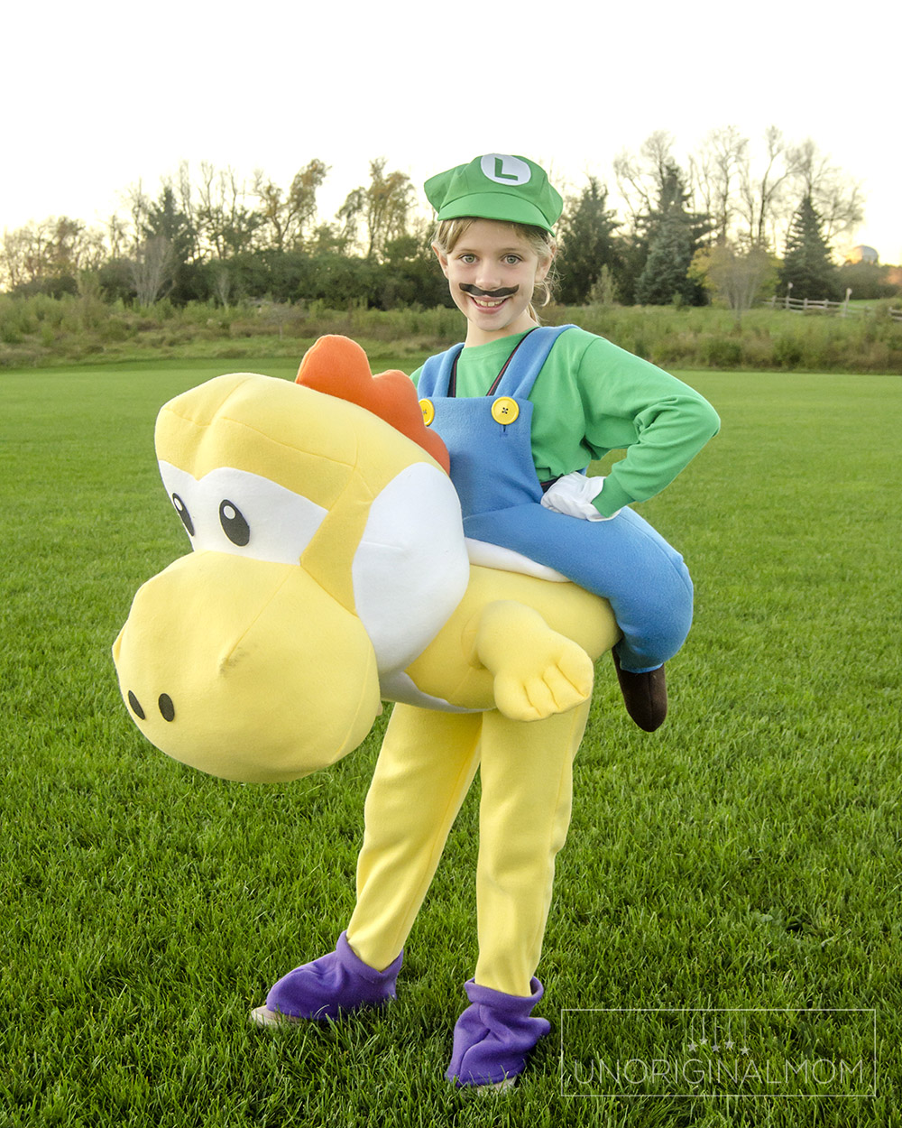 Epic handmade mario riding yoshi and luigi riding yoshi halloween costumes!