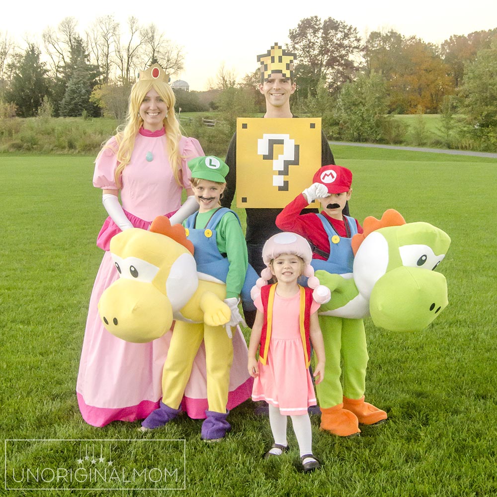 DIY Family Mario Halloween Costumes - unOriginal Mom