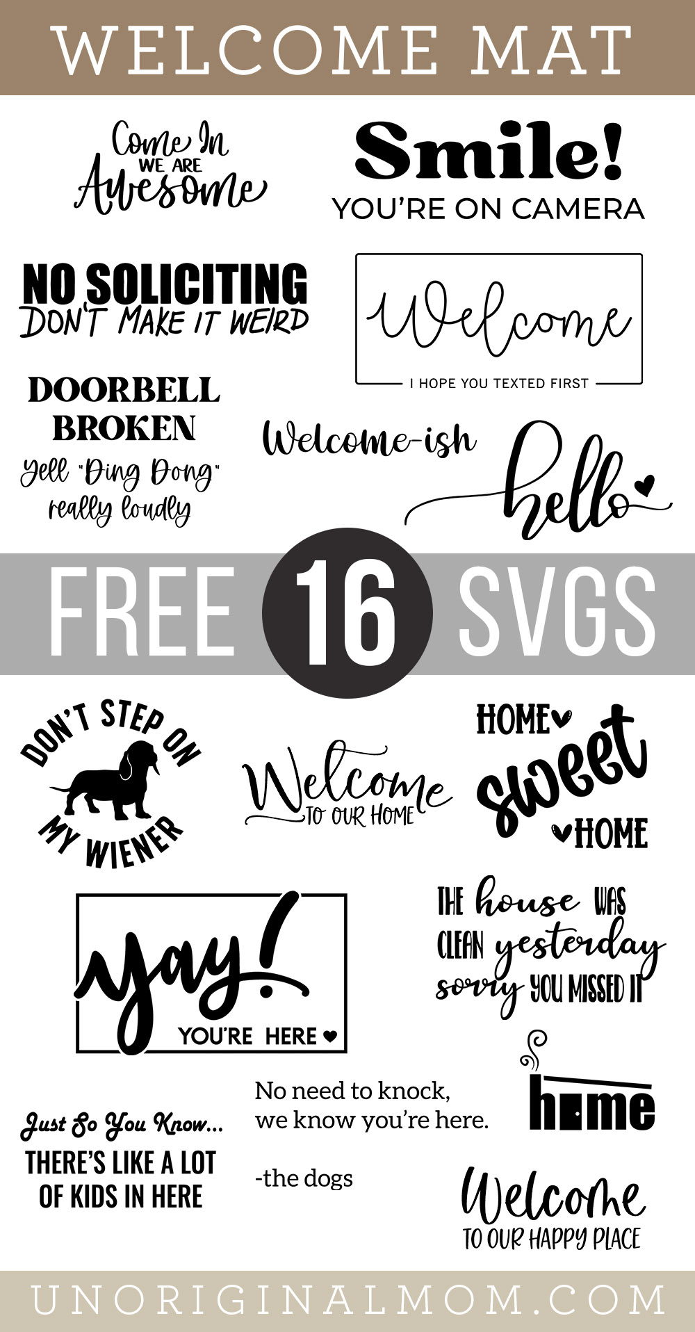 Welcome Home Mat SVG, Welcome Home SVG, Doormat 